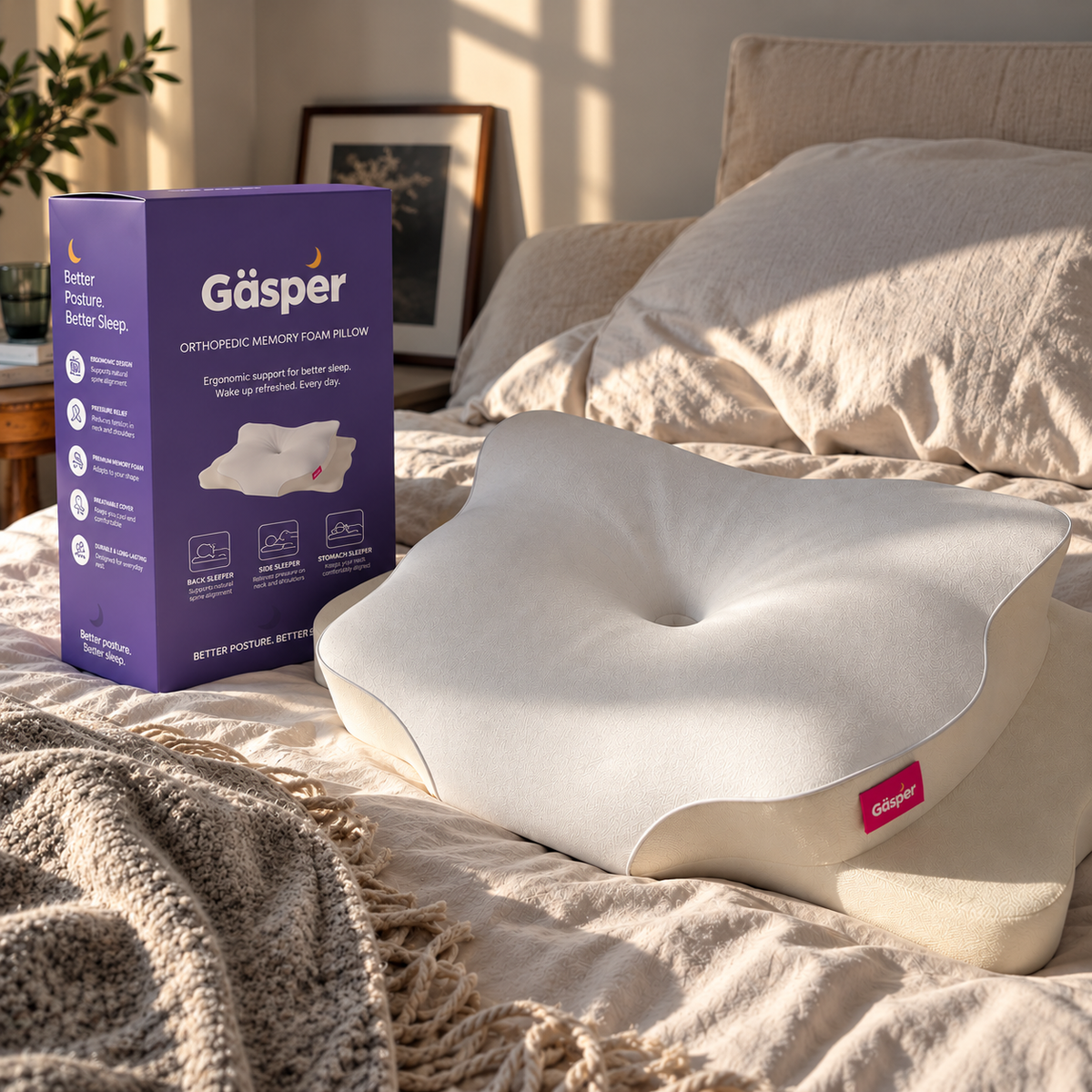 Dream Pillow™ | Orthopedic Memory Foam Pillow ☁️🌙